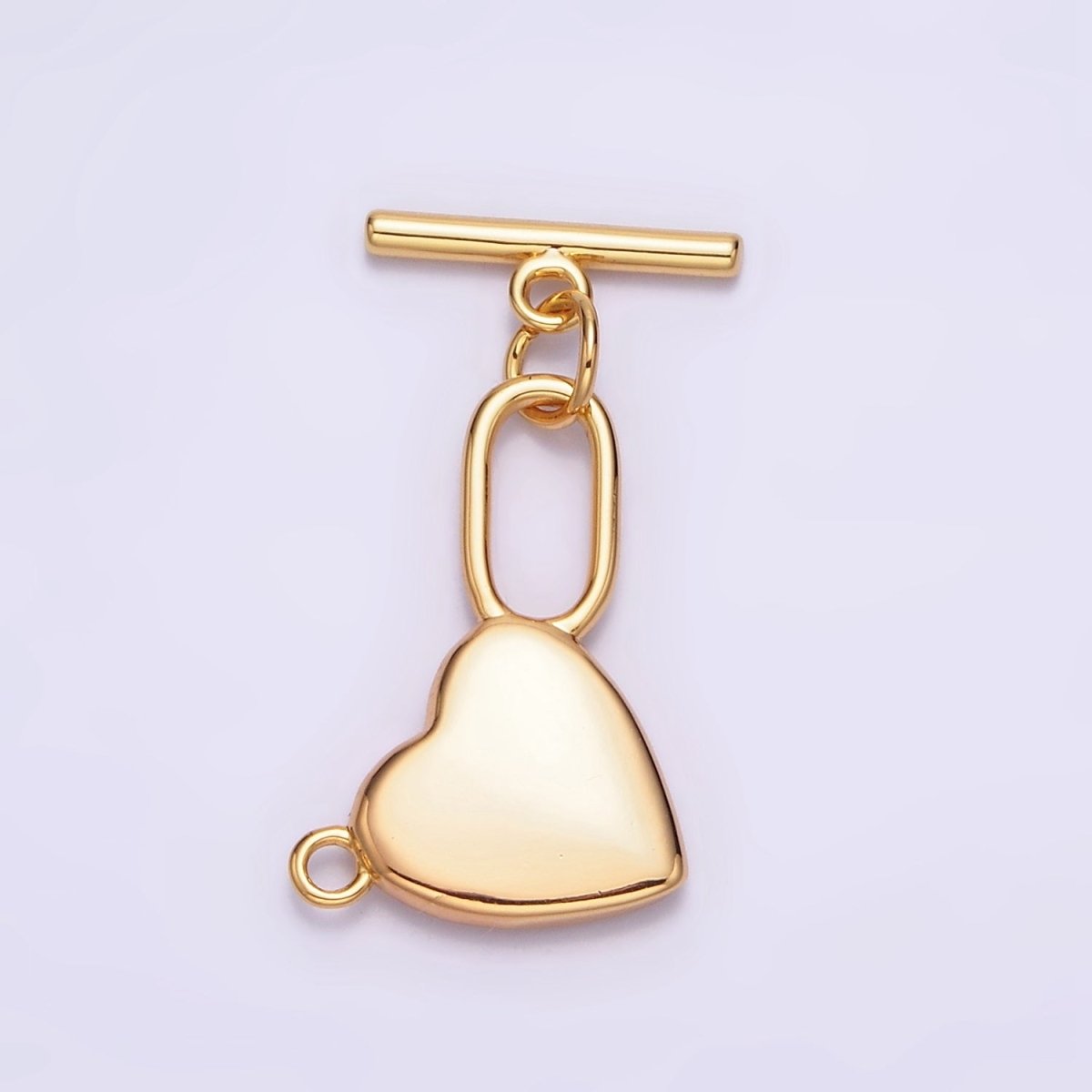 18K Gold Filled 25.5mm Heart Toggle Clasps Closure Findings Ot Clasp | Z-459