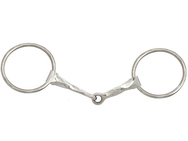 AJ Tack Slow Twist Loose Ring Snaffle Bit, 5" Mouthpiece