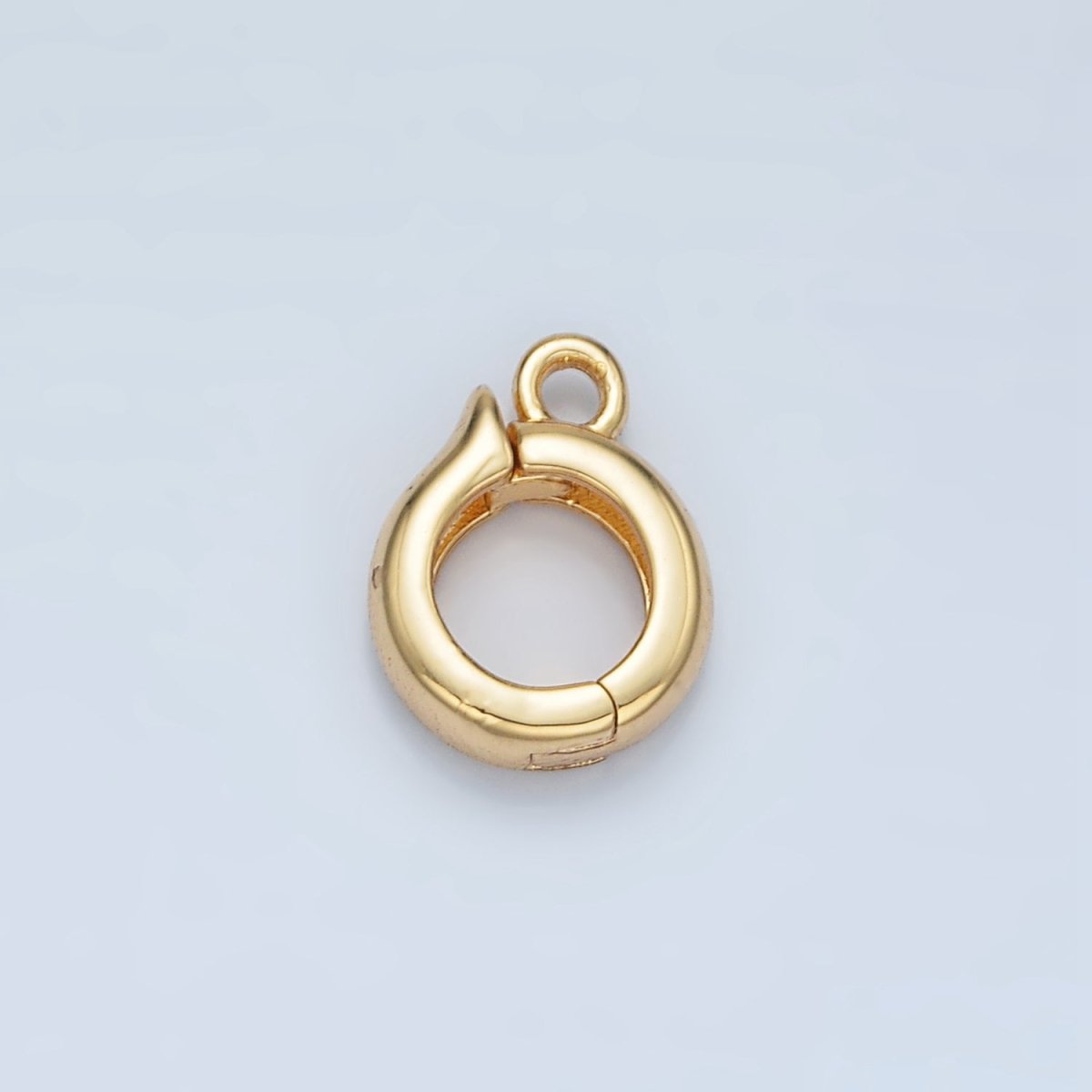 24K Gold Filled 10mm Minimalist Snap Latch Bail Findings | L635