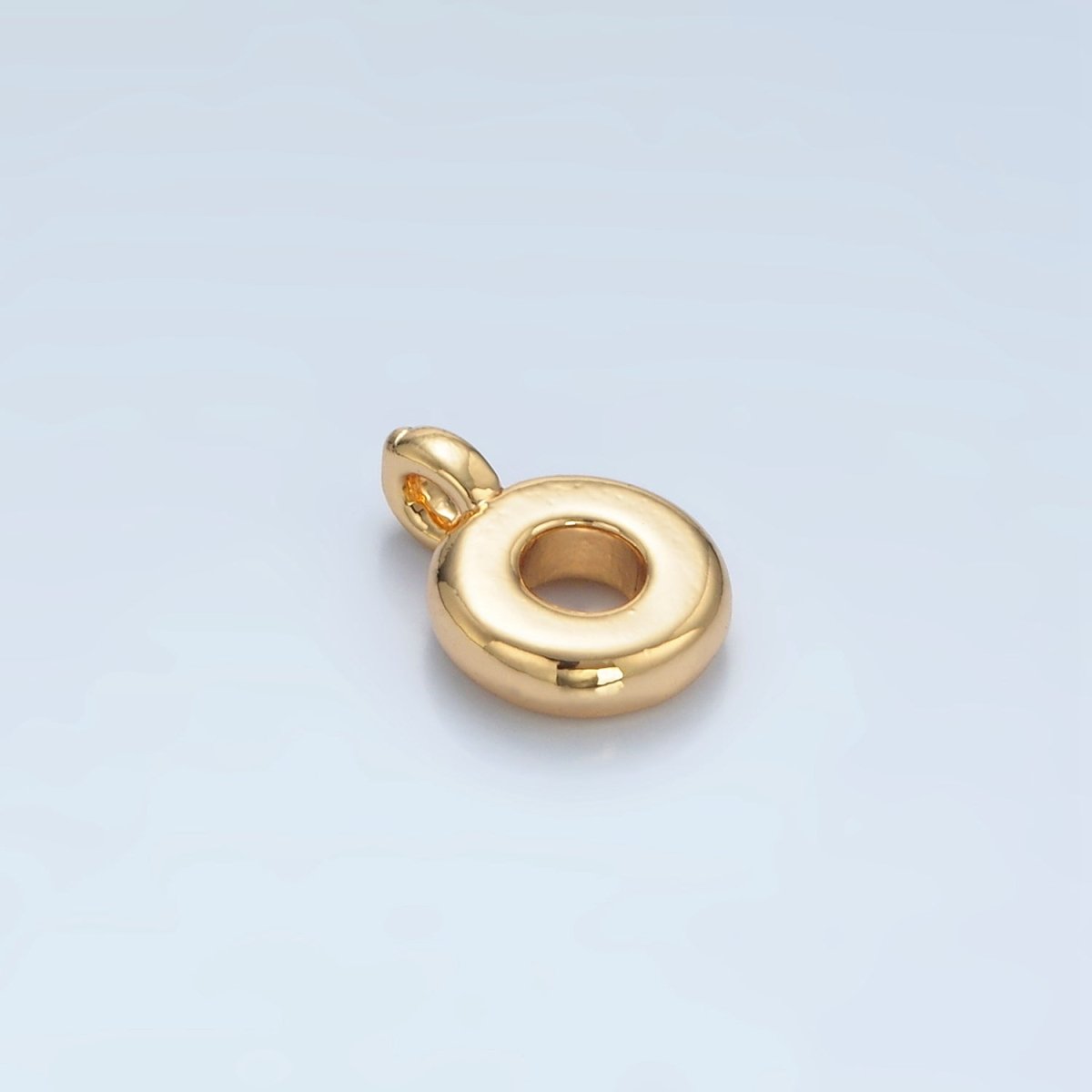 24K Gold Filled 10mm Rhondelle Bail Findings in God & Silver | Z944