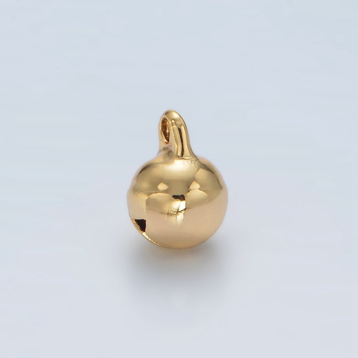 24K Gold Filled 11mm Jingle Bell Minimalist Multidimensional Mini Charm | X885