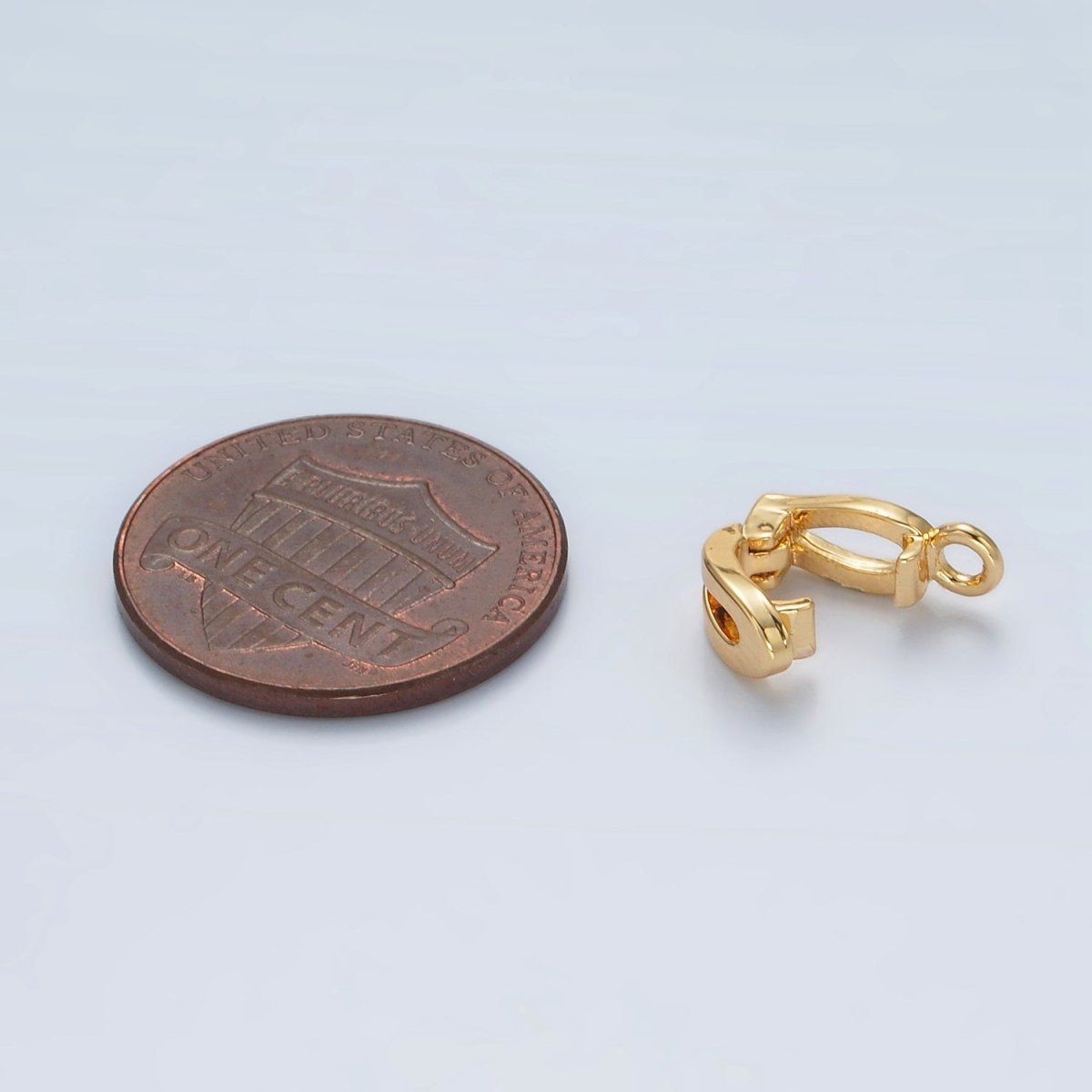 24K Gold Filled 11mm Open Snap Latch Minimalist Bail Findings | Z891
