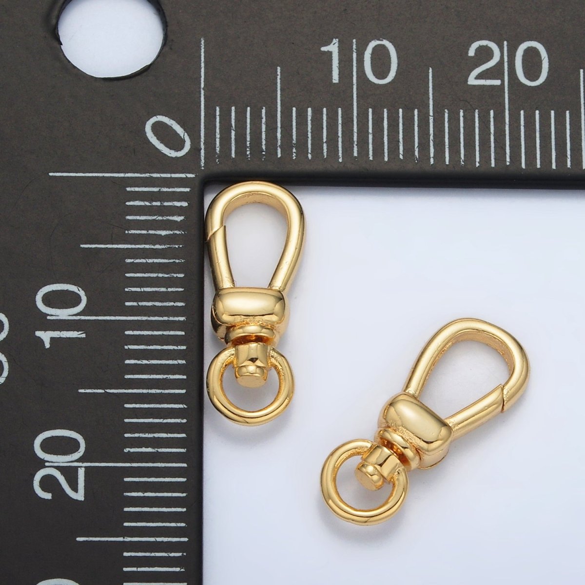 24K Gold Filled 12mm Trigerless Swivel Snap Hook Closure Findings | Z863