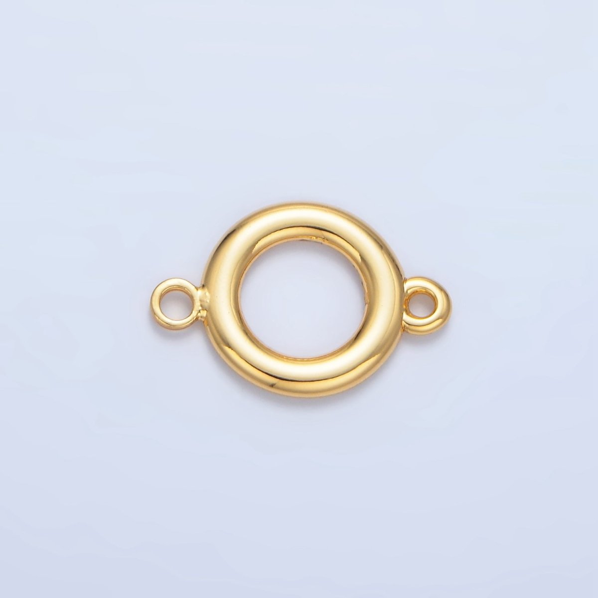 24K Gold Filled 13mm Minimalist Round Connector | F614