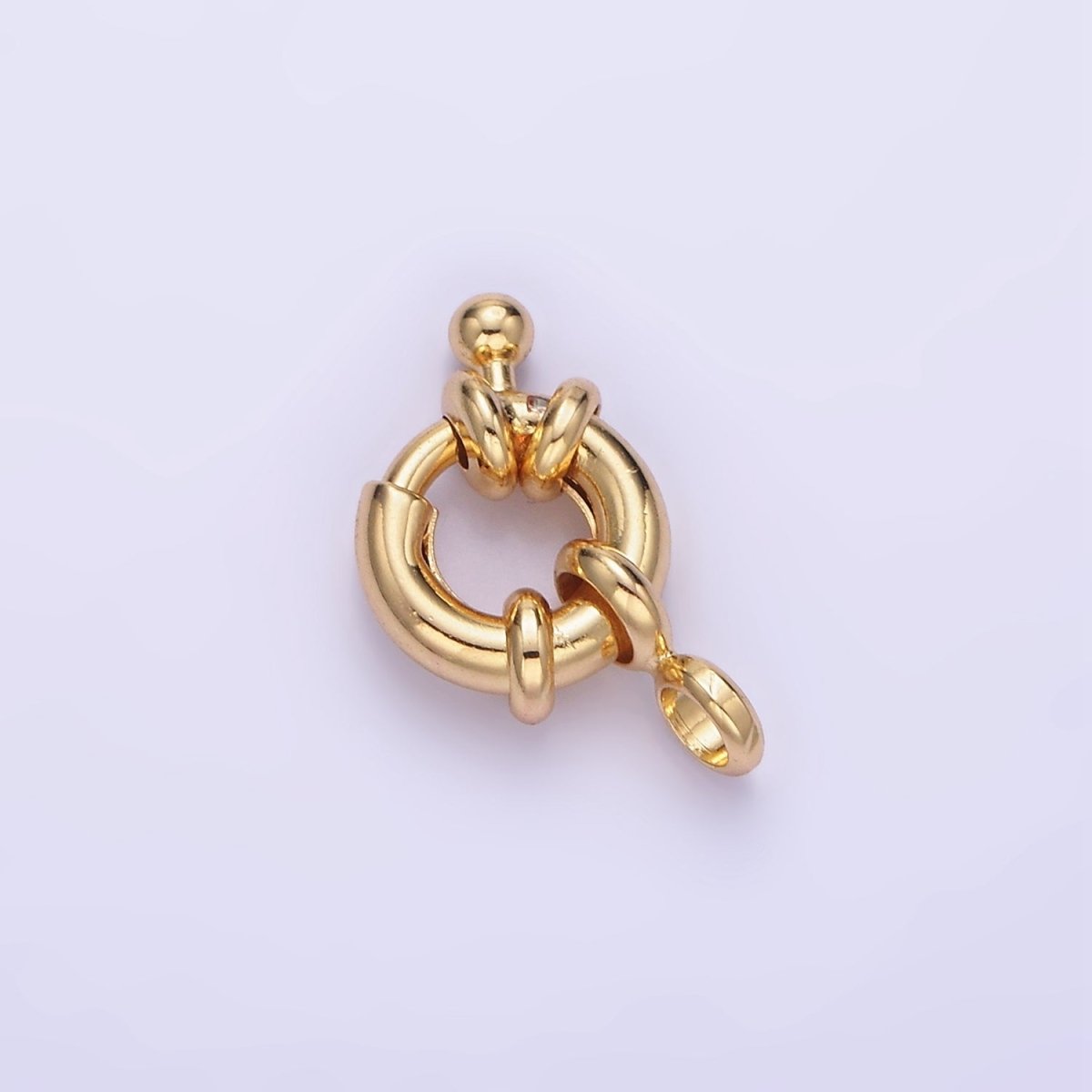 24K Gold Filled 9mm Single Nautical Sailor Clasps Closure Findings | Z790