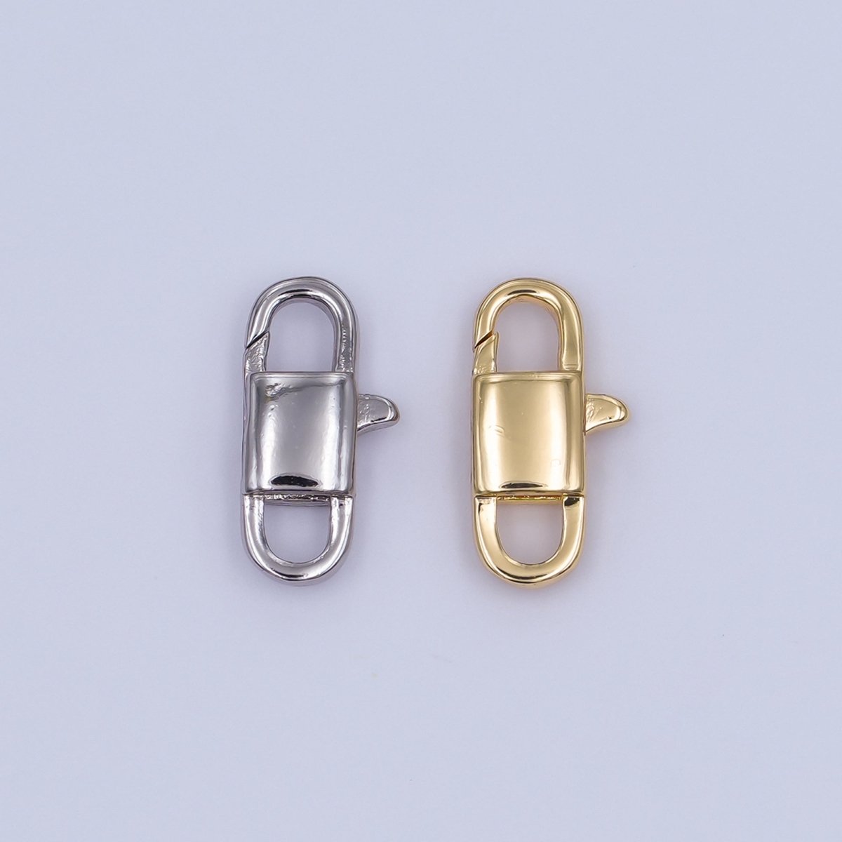 24K Gold Filled 14mm Rectangle Lobster Clasps Closure Findings | Z902