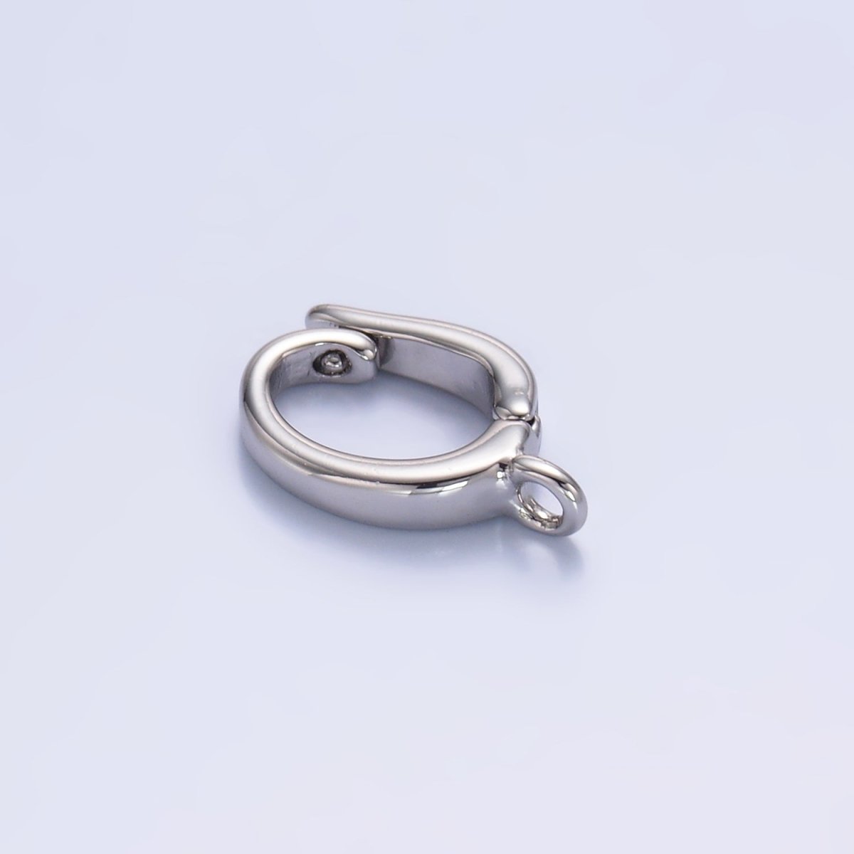 24K Gold Filled 15mm Minimalist Pull Snap Latch Bail Findings in Gold & Silver | Z1046