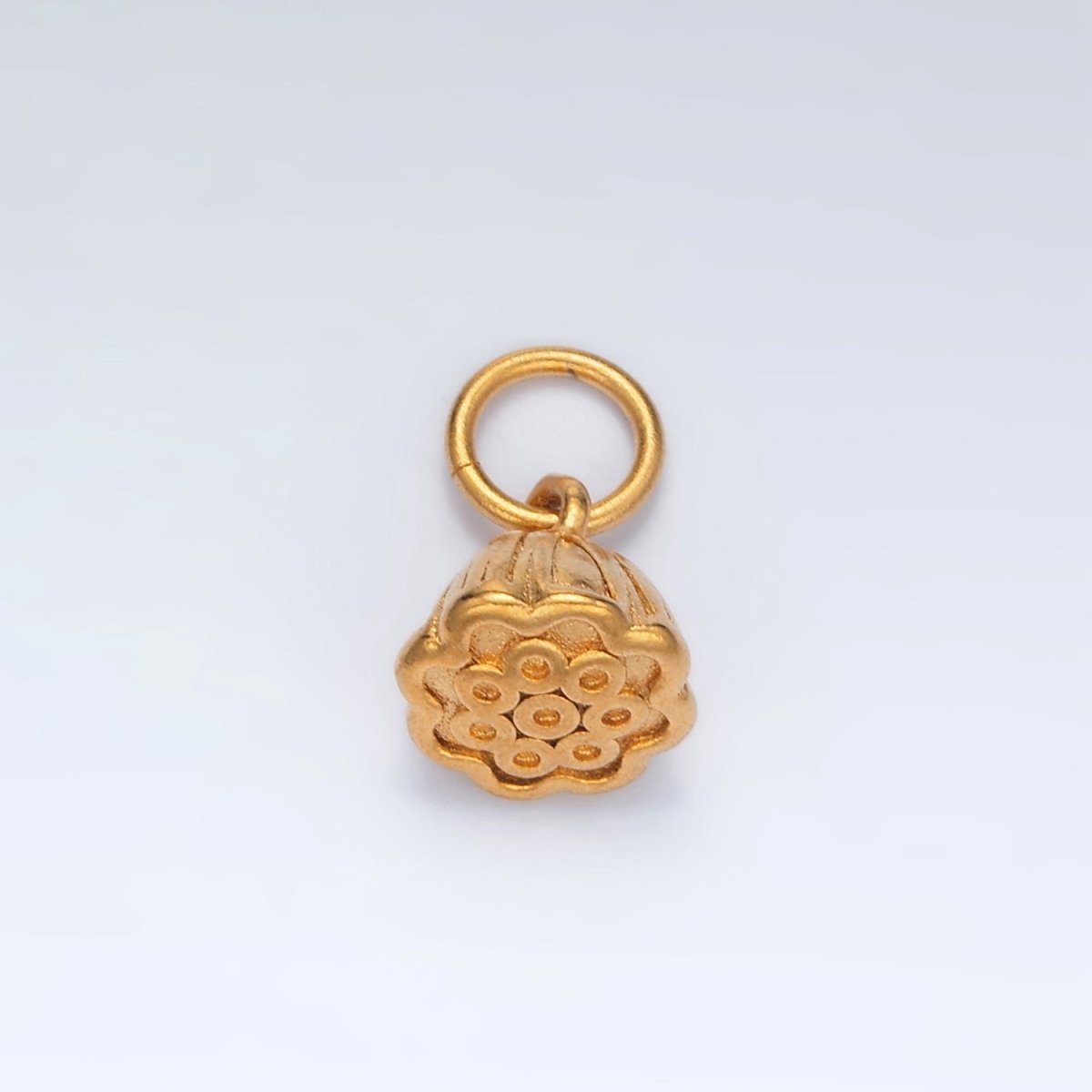 24K Gold Filled 15mm Rose Flower Mini Add-On Charm | AG868