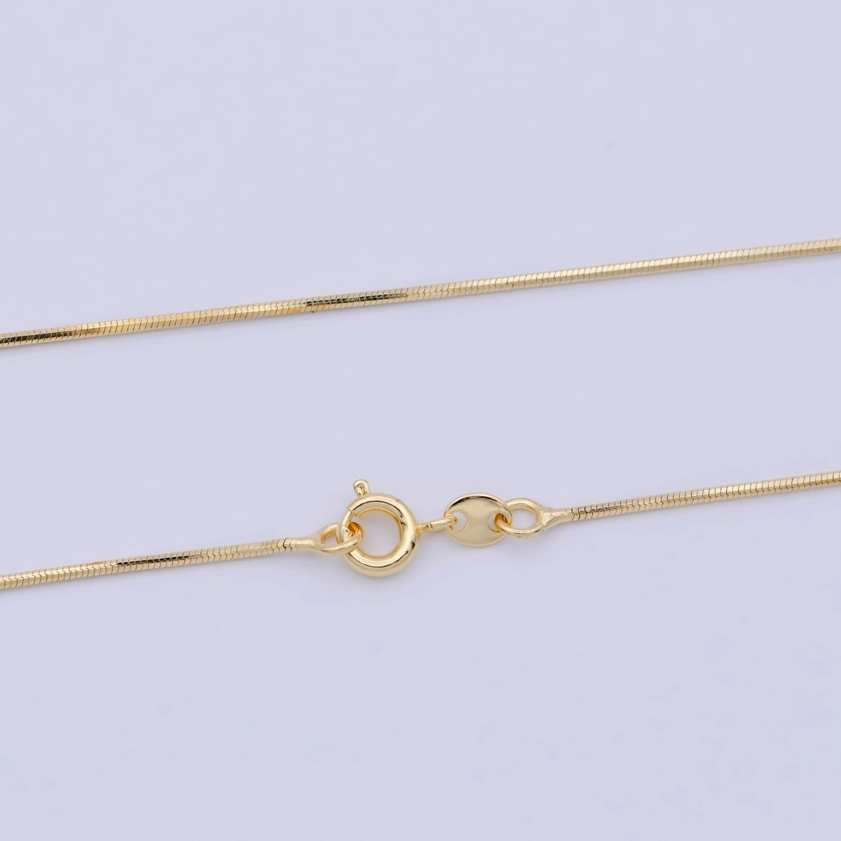 24K Gold Filled 1mm Snake Chain 14.5 Inch Necklace | WA-505