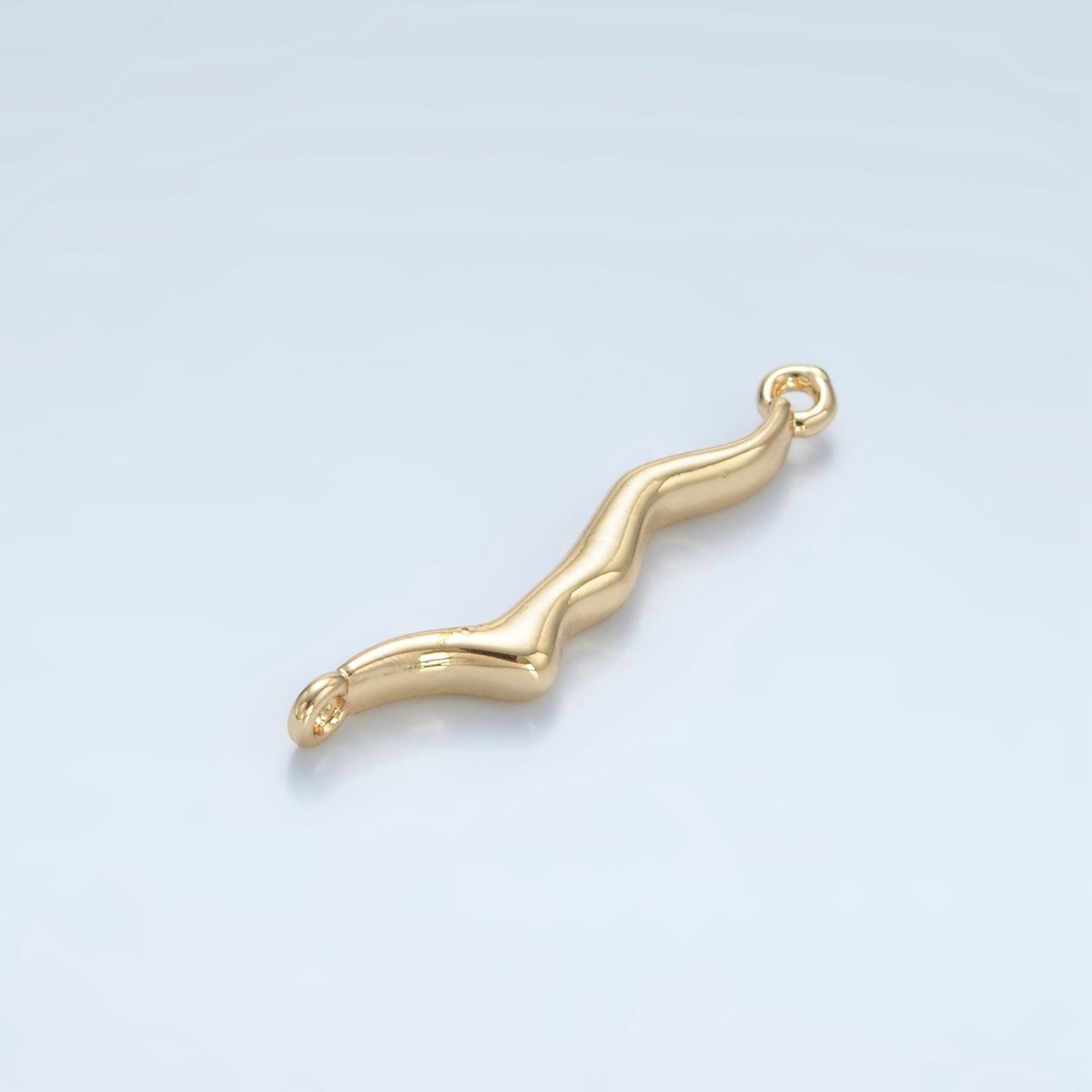 24K Gold Filled 4.5mm Abstract Molten Drip Connector | G827