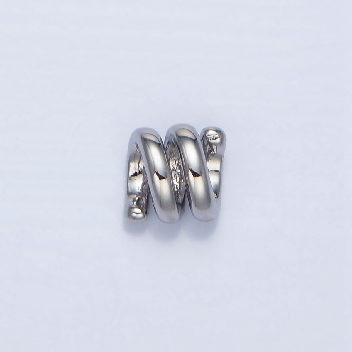 24K Gold Filled 5.6mm Twisted Coil Rope Bead in Gold & Silver | B911