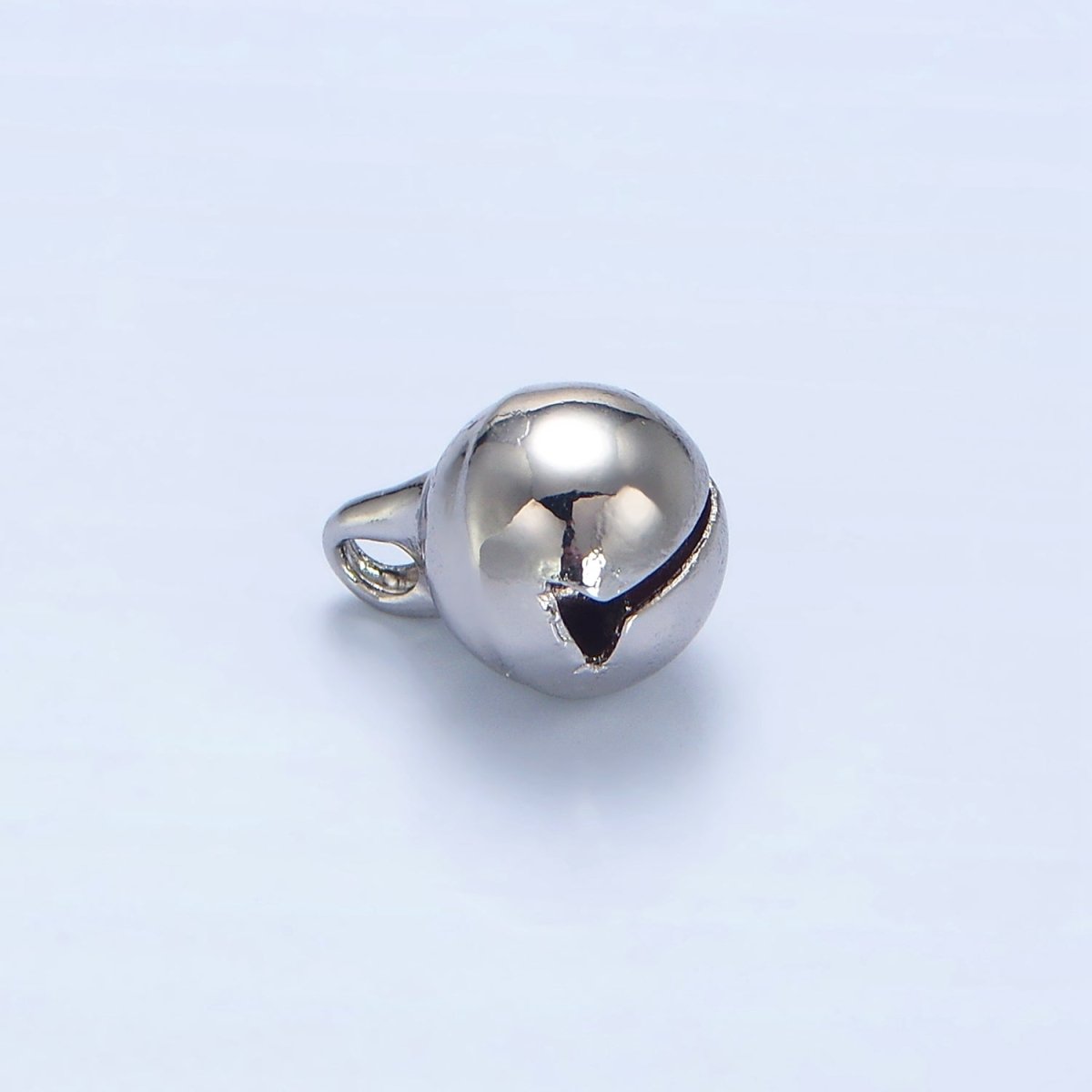 24K Gold Filled 9mm, 11mm  Jingle Bell Minimalist Mini Multidimensional Charm in Gold & Silver | X884 X885