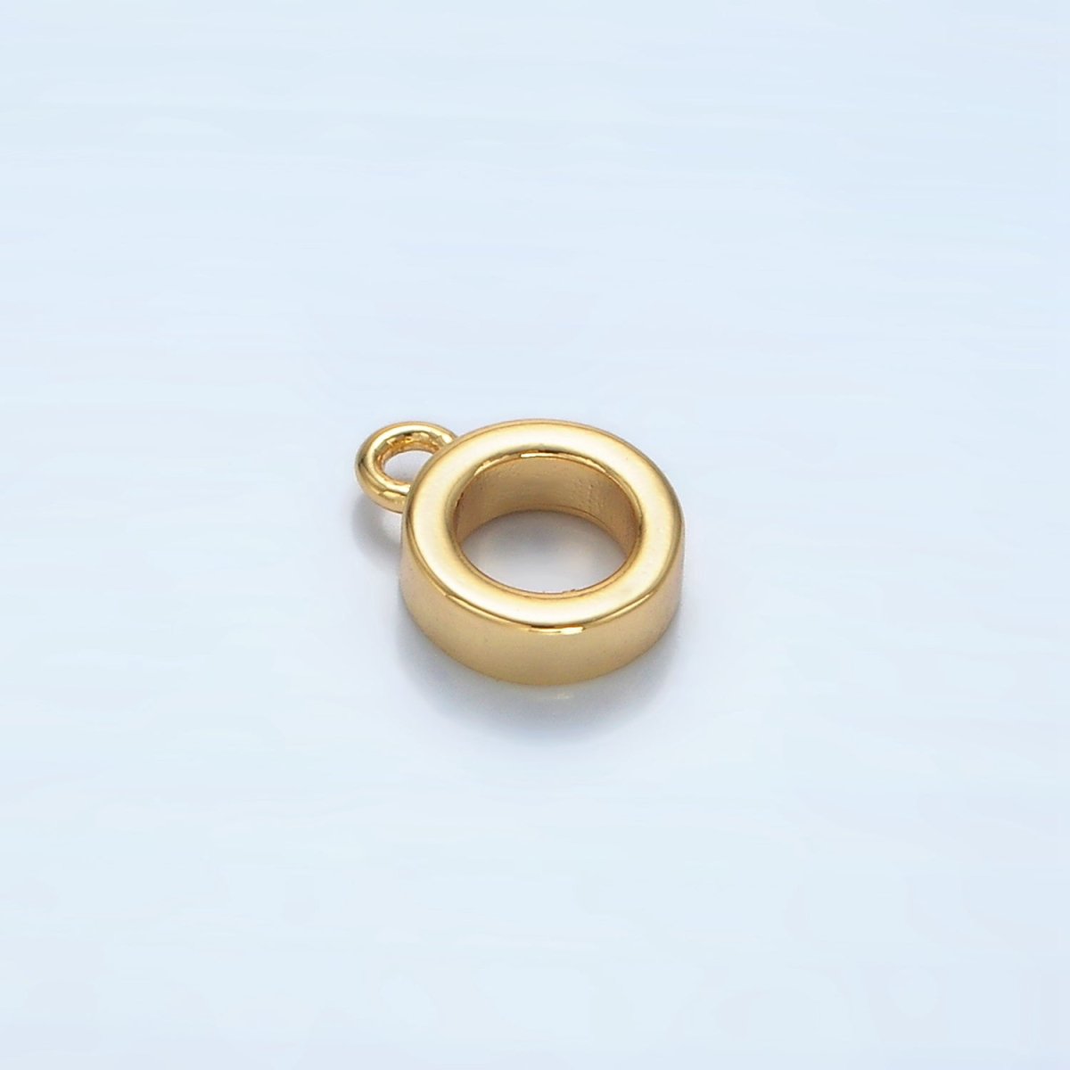 24K Gold Filled 9mm Minimalist Round Rondelle Bail Findings in Gold & Silver | Z970