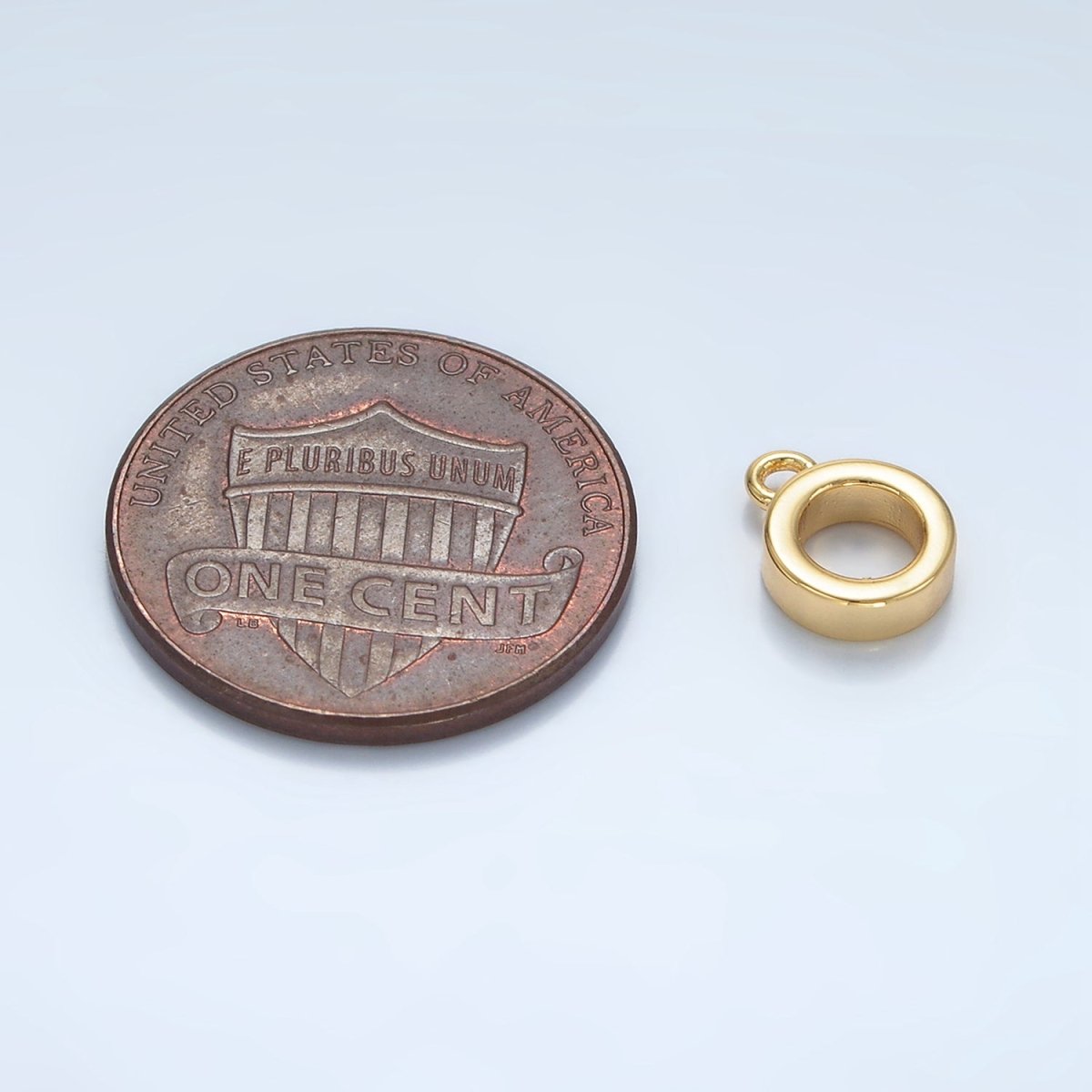 24K Gold Filled 9mm Minimalist Round Rondelle Bail Findings in Gold & Silver | Z970