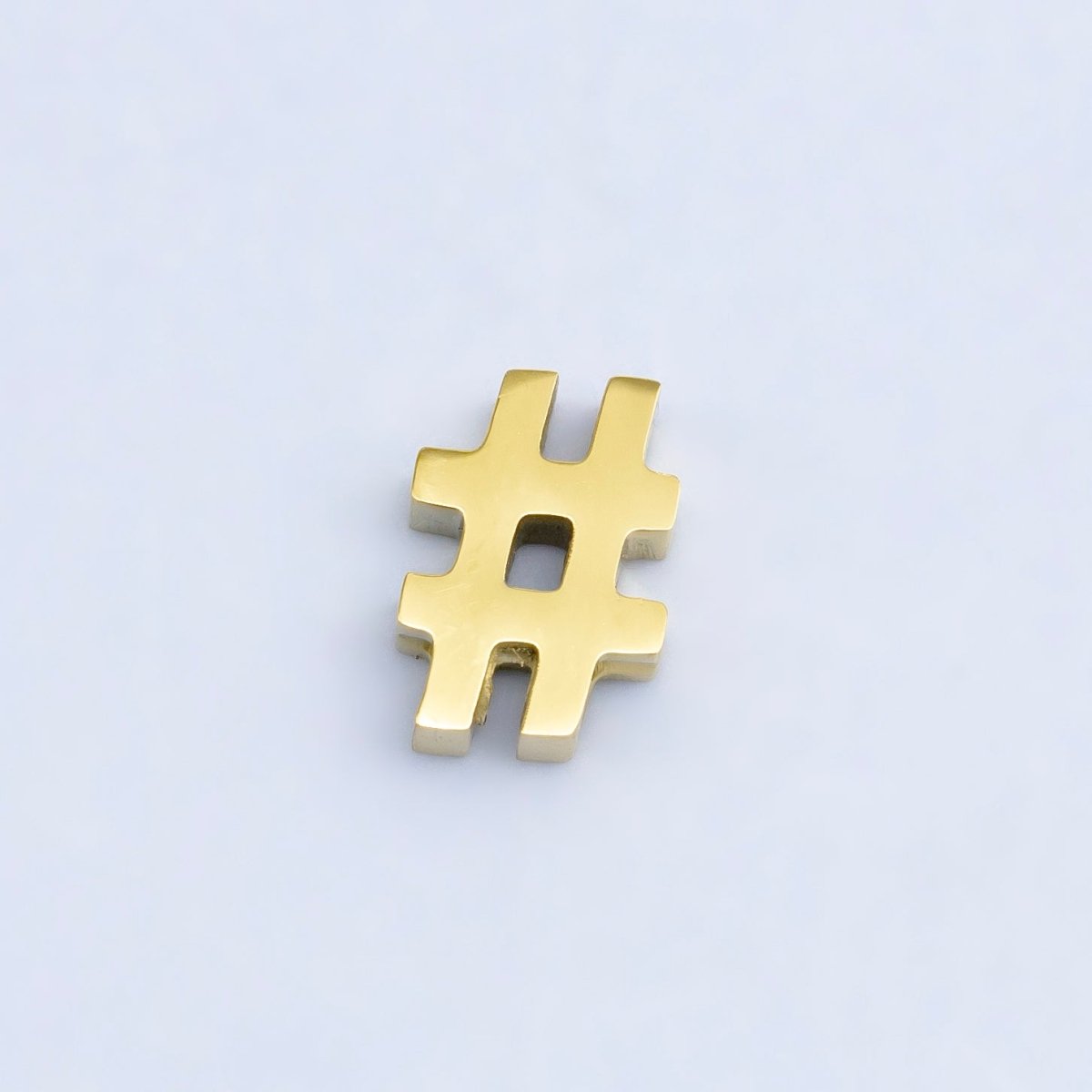 24K Gold Filled Ampersand "&" and Number Sign "#" Abbreviation Bead Spacer | B564 B565