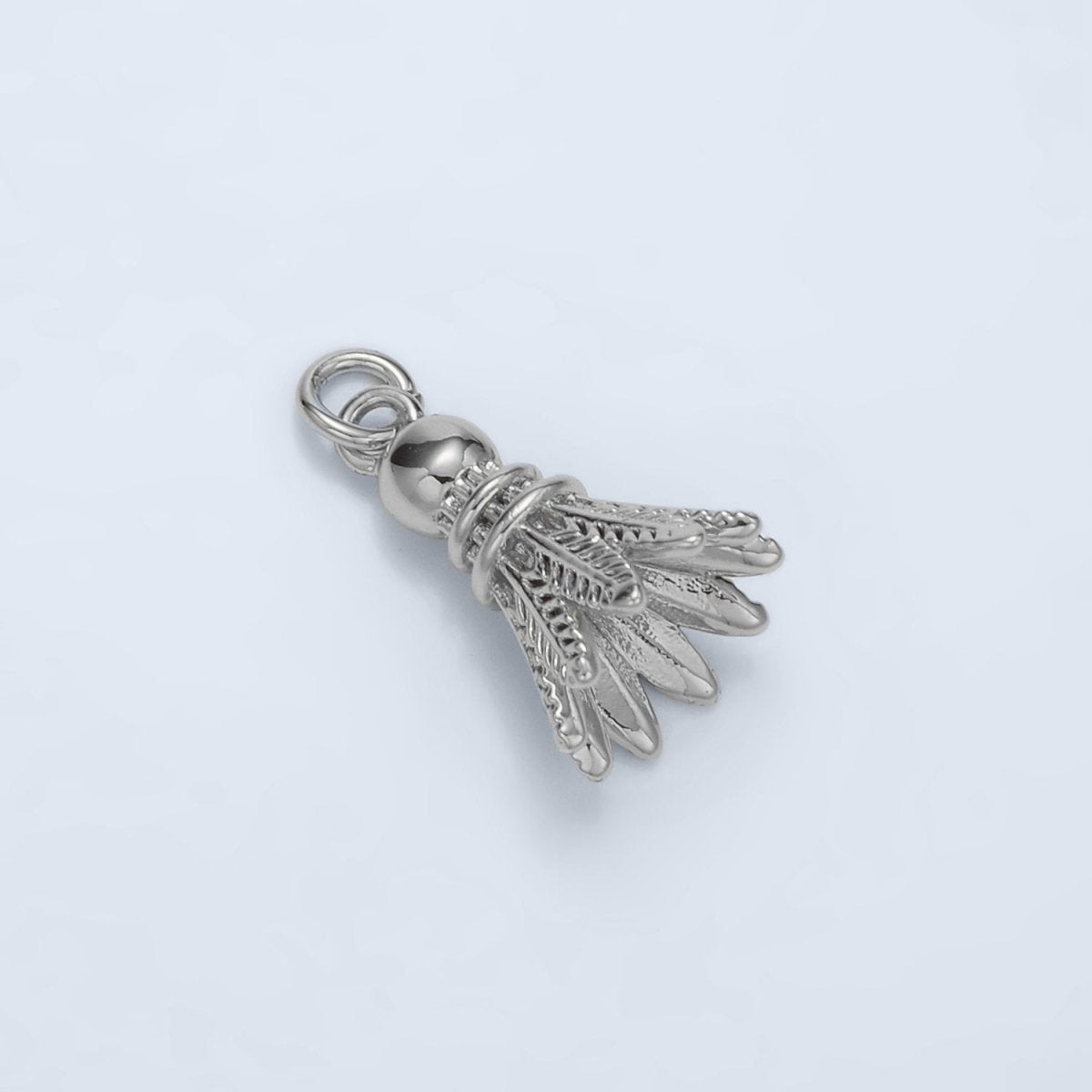 24K Gold Filled Badminton Shuttlecock Birdie Sports Charm | D800