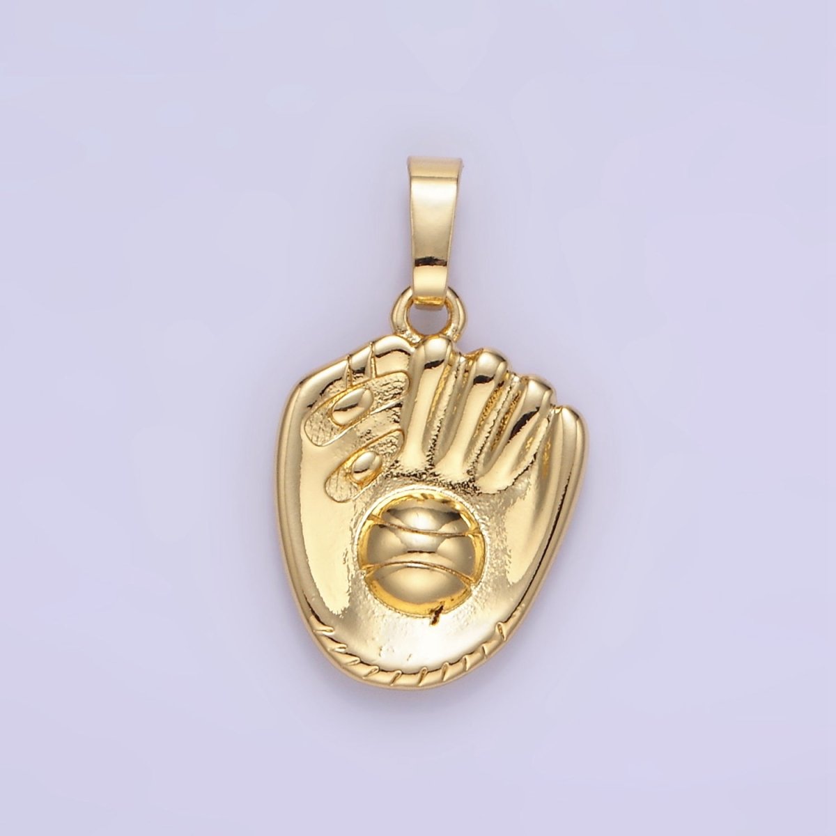 24K Gold Filled Baseball Glove Sport Pendant | AA1352
