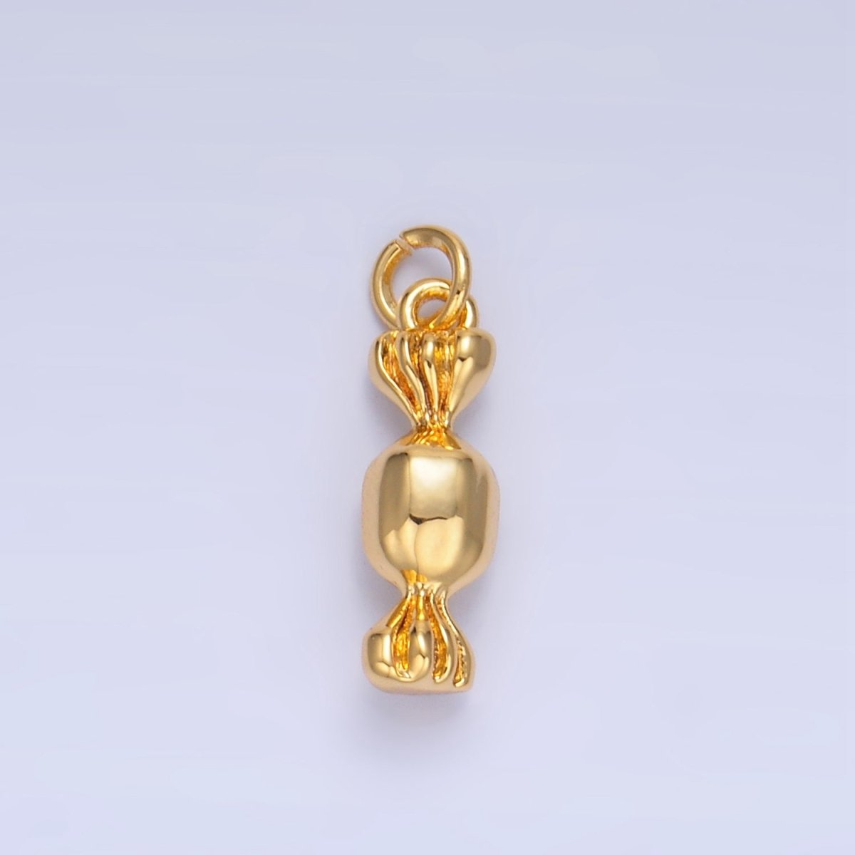 24K Gold Filled Candy Sweets Multidimensional 3D Charm in Gold & Silver | W138