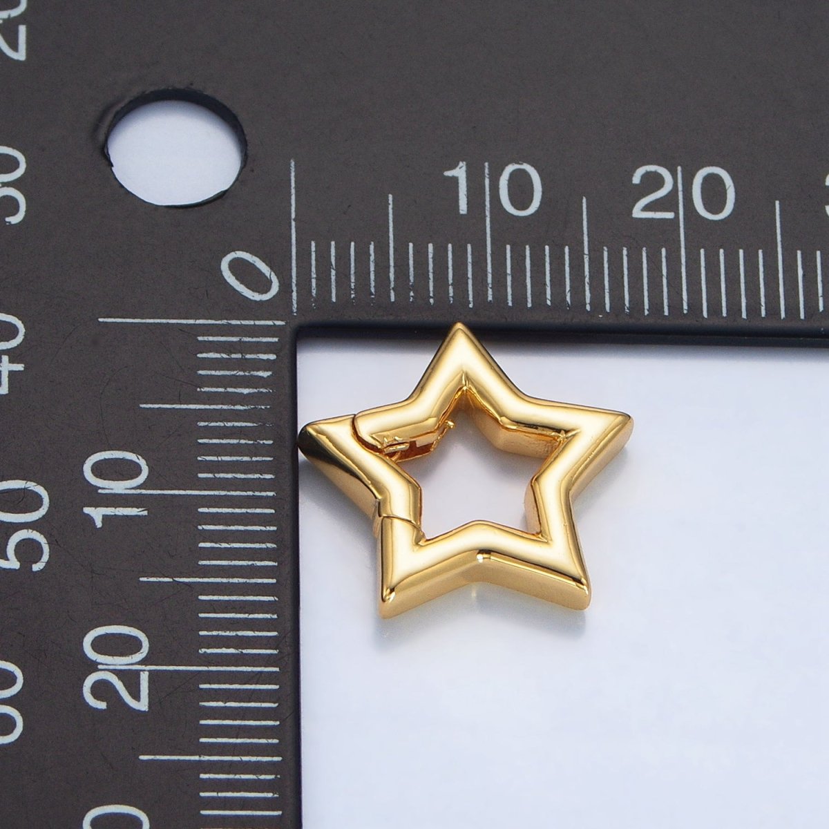 24K Gold Filled Celestial Star Push Gate Closure Findings | Z961