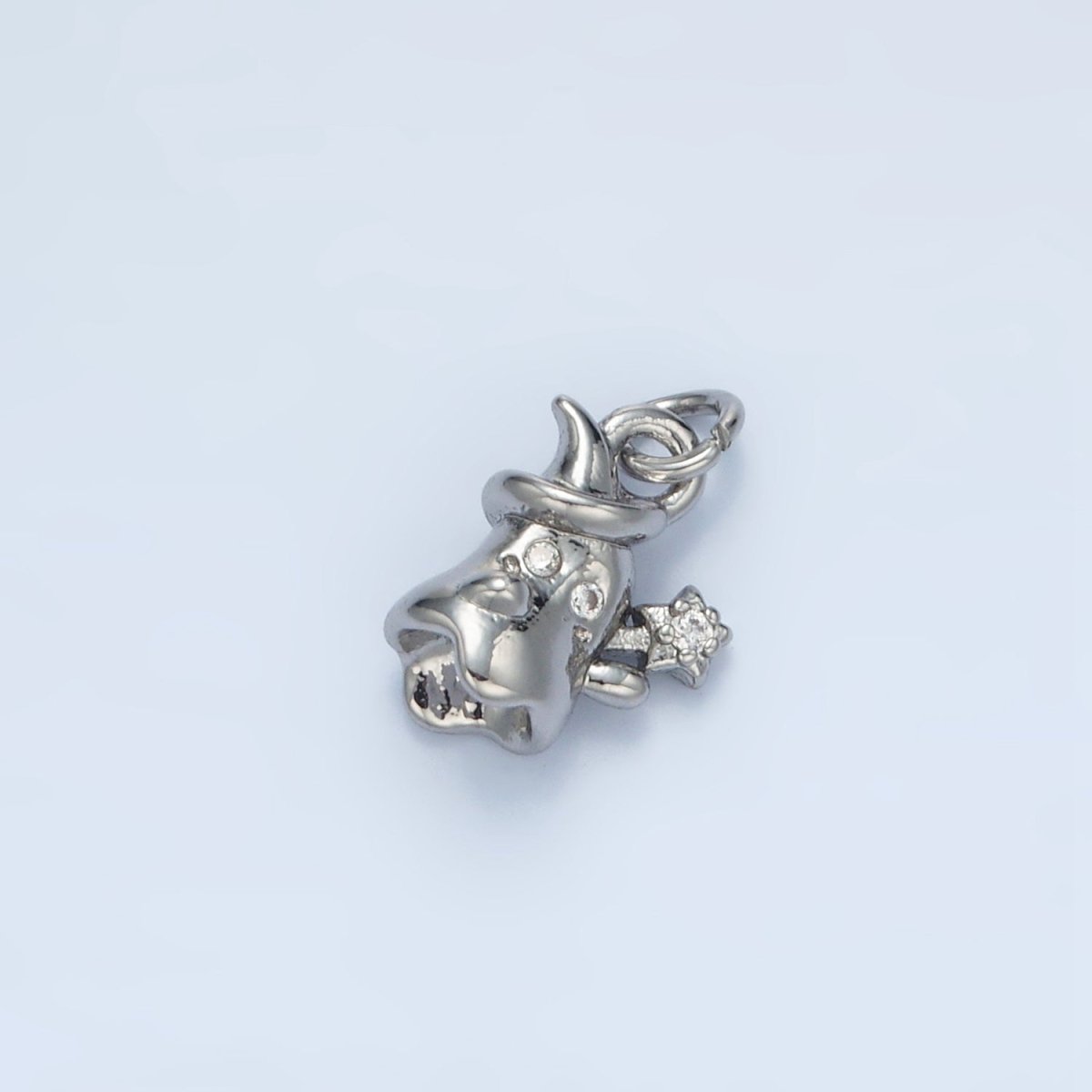 24K Gold Filled Multidimensional Celestial Star Witch Ghost Mini Charm in Gold & Silver | E392