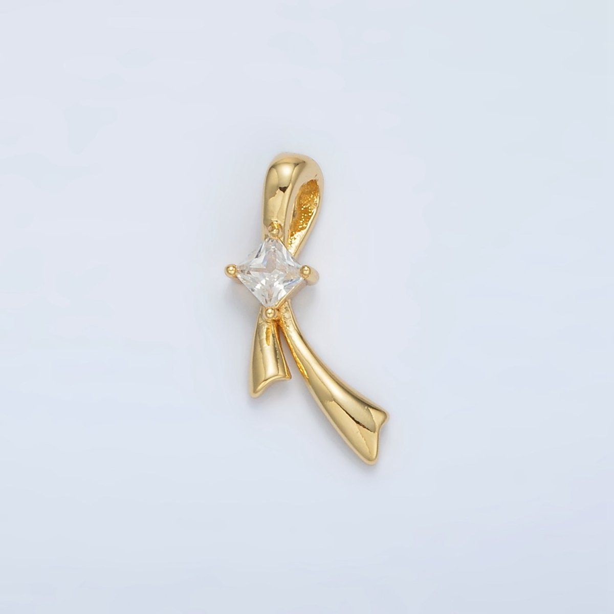 24K Gold Filled Shooting Star Celestial CZ Charm | AA1511