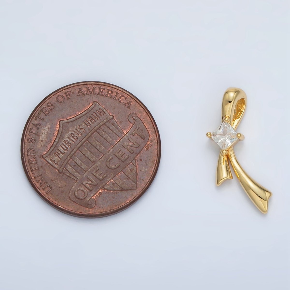 24K Gold Filled Shooting Star Celestial CZ Charm | AA1511