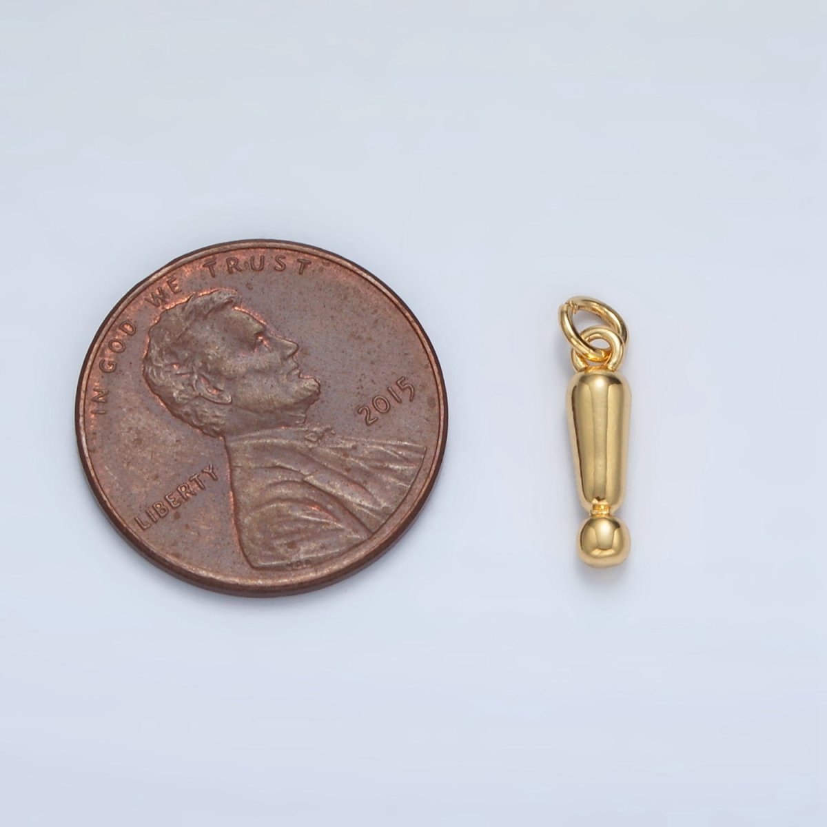 24K Gold Filled "!" Exclamation Mark Minimalist Charm | AC161
