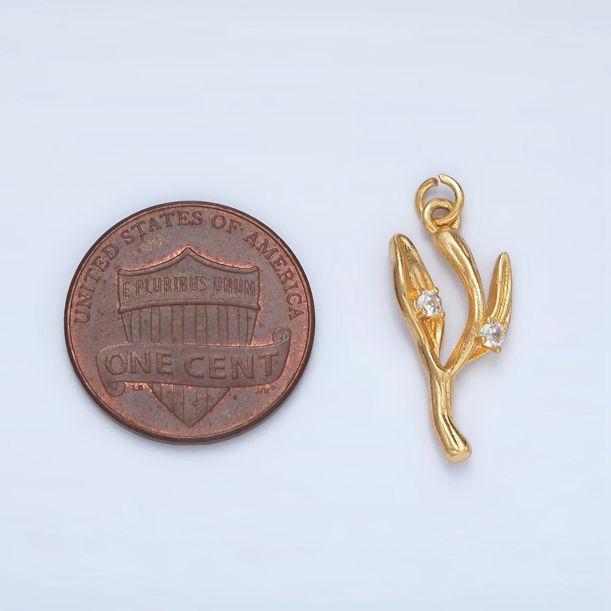 24K Gold Filled Leaf Charm | AC162