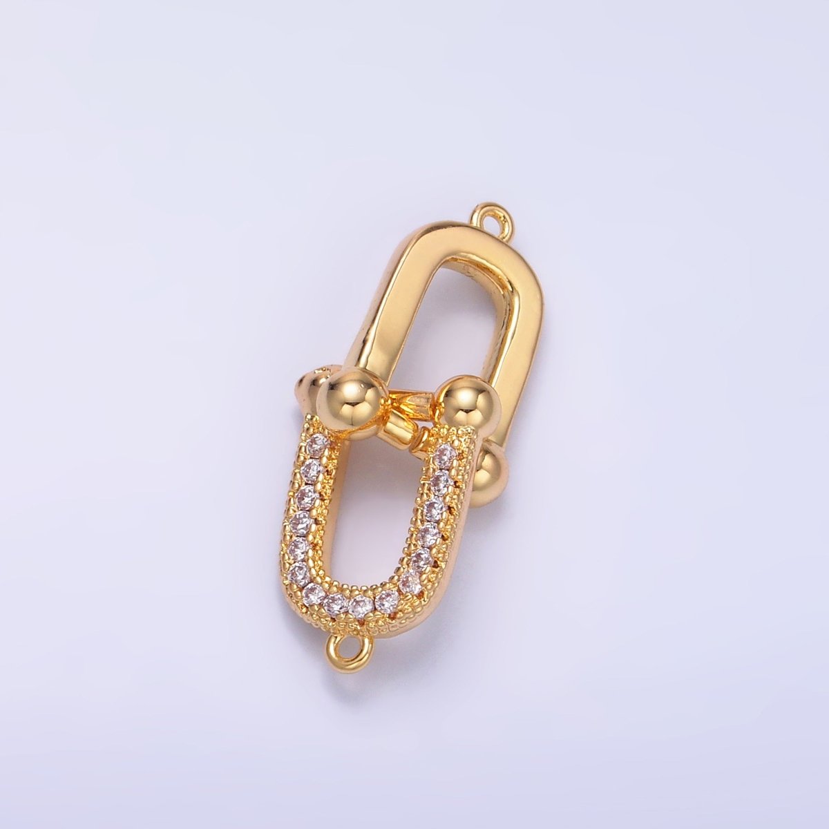 24K Gold Filled Micro Paved CZ Chain Link Connector | Z1056