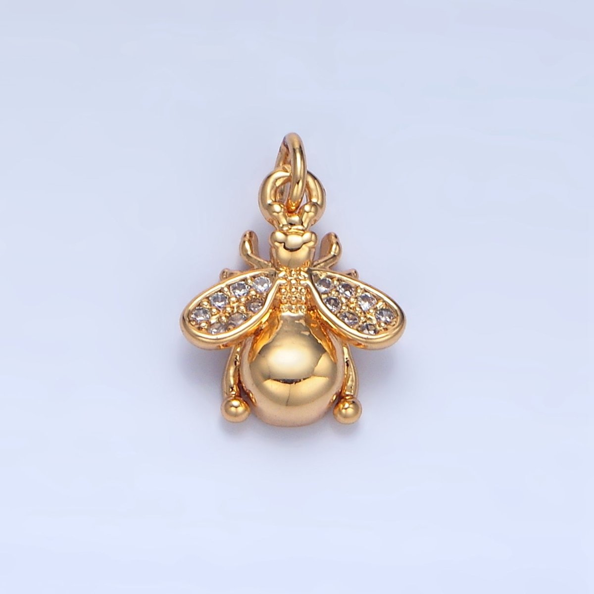 24K Gold Filled Micro Paved CZ Insect Animal Charm | X874