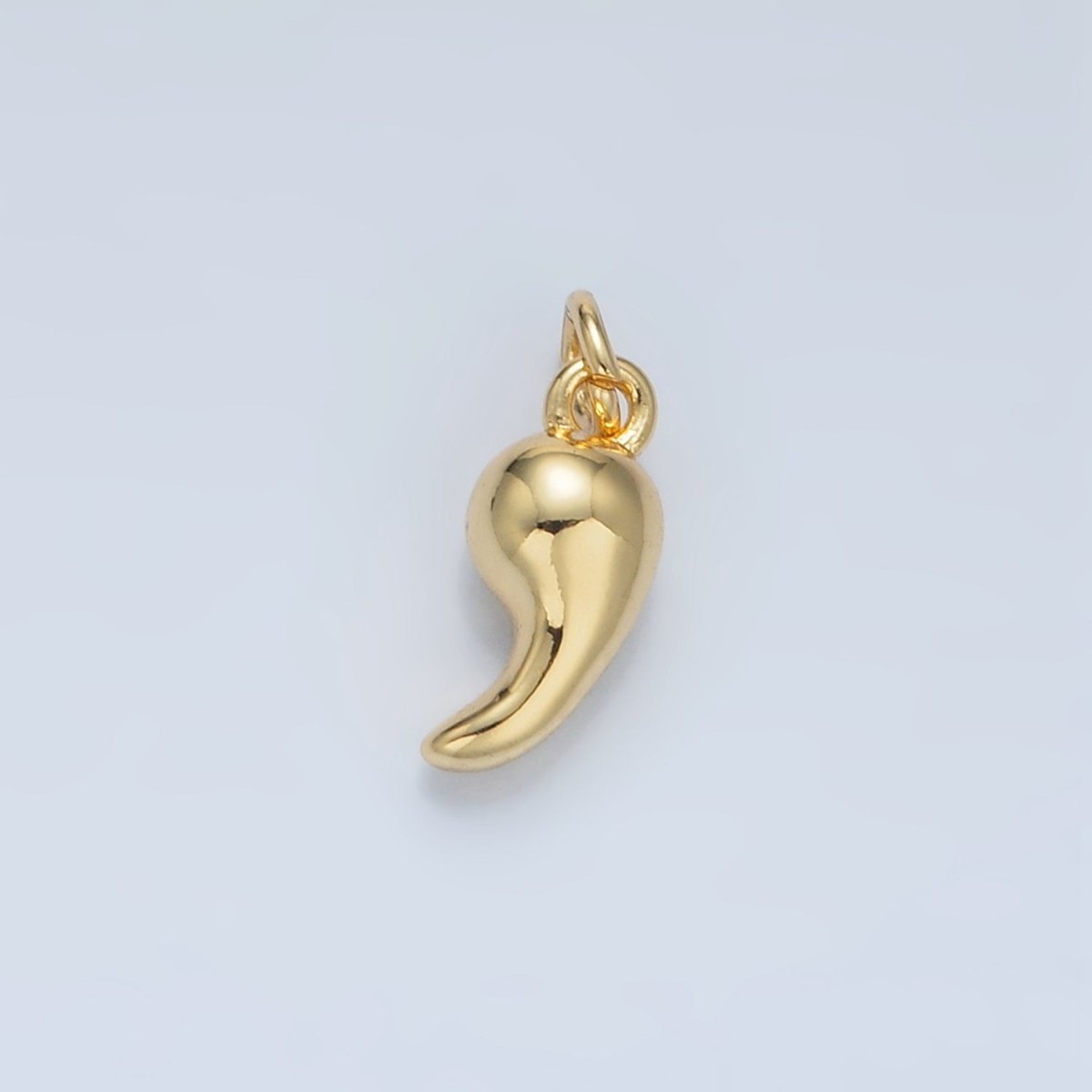 24K Gold Filled Mini Animal Tusk Teeth Multidimensional Charm | E657