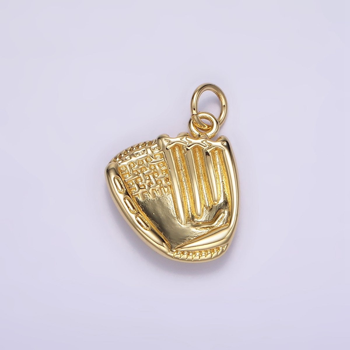24K Gold Filled Minimalist Baseball Glove Pendant | M108