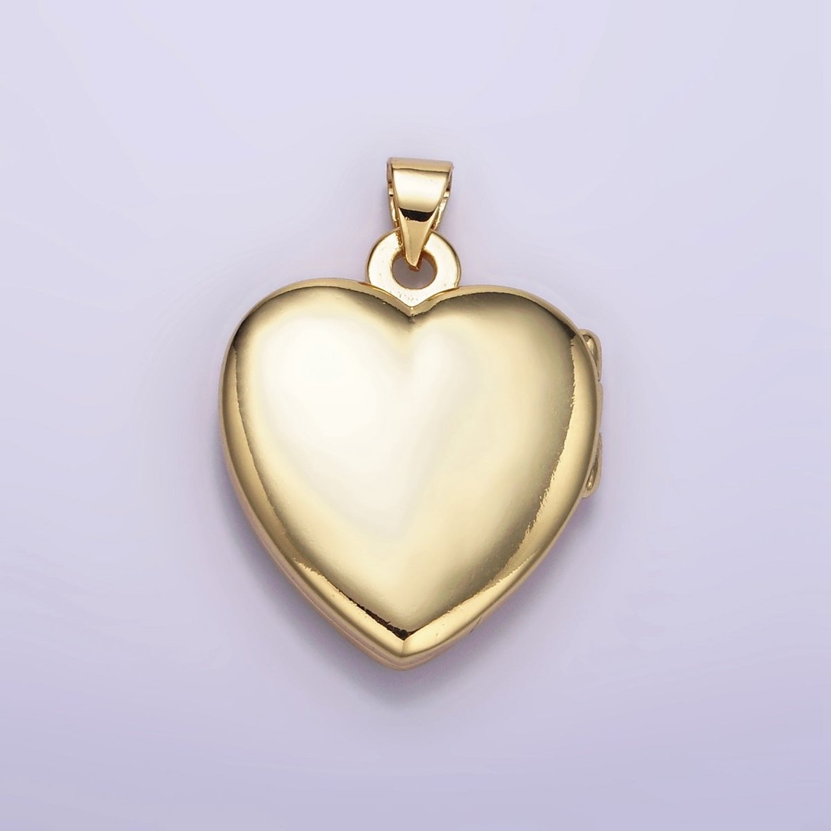 24K Gold Filled Minimalist Heart Locket Pendant | H429