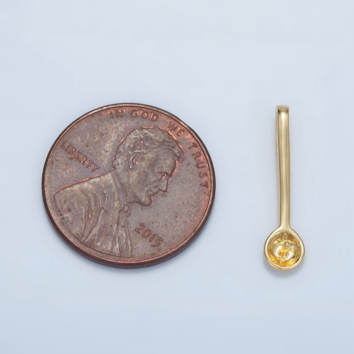 24K Gold Filled Minimalist Needle Drill Drop Bail Findings | Z571
