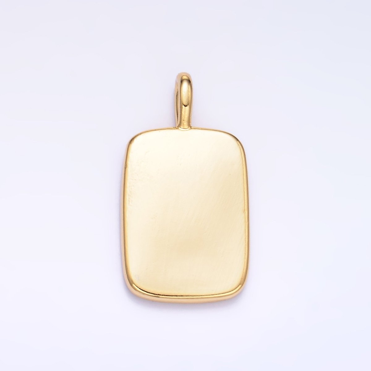 24K Gold Filled Minimalist Tag Bar Pendant | AA1457