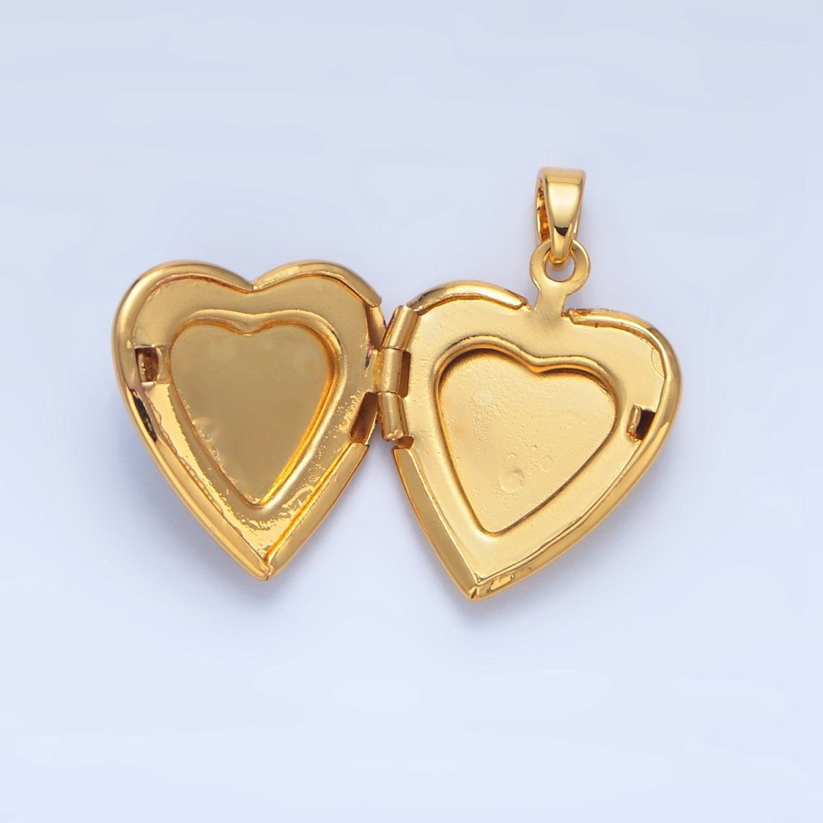 24K Gold Filled Mother Mary Pearl Heart Locket Pendant | AA794