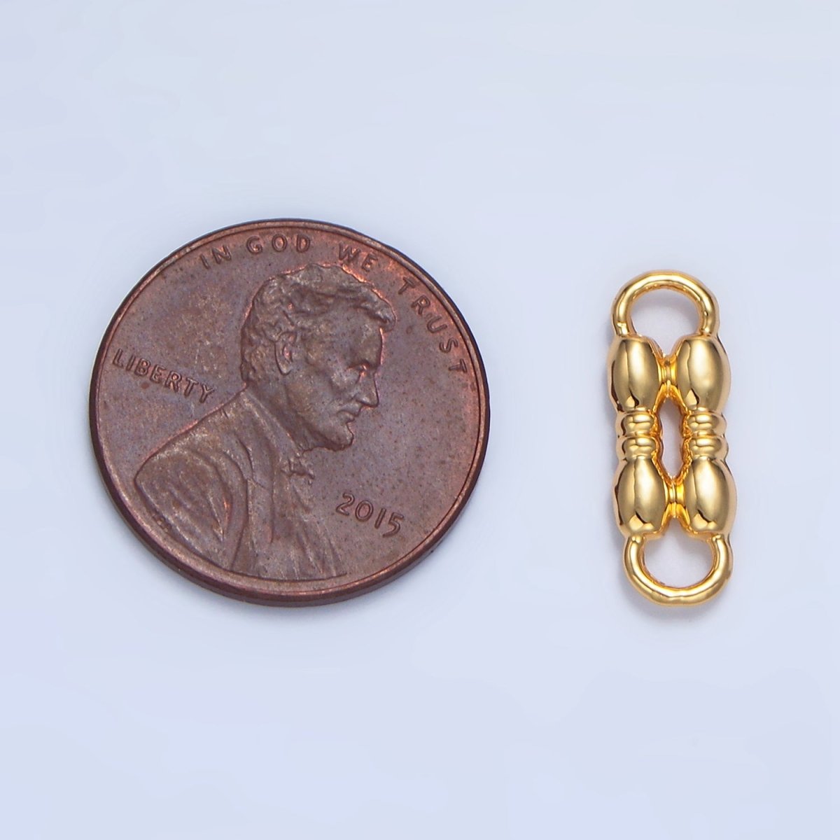 24K Gold Filled Multiple Bubble Geometric Connector | F468