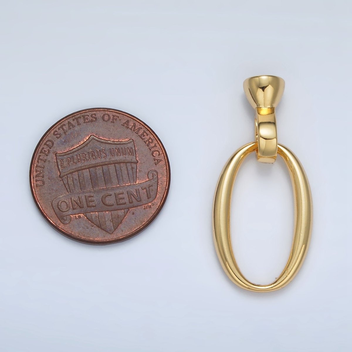 24K Gold Filled Oval Snap Latch Closure Findings Set | Z862