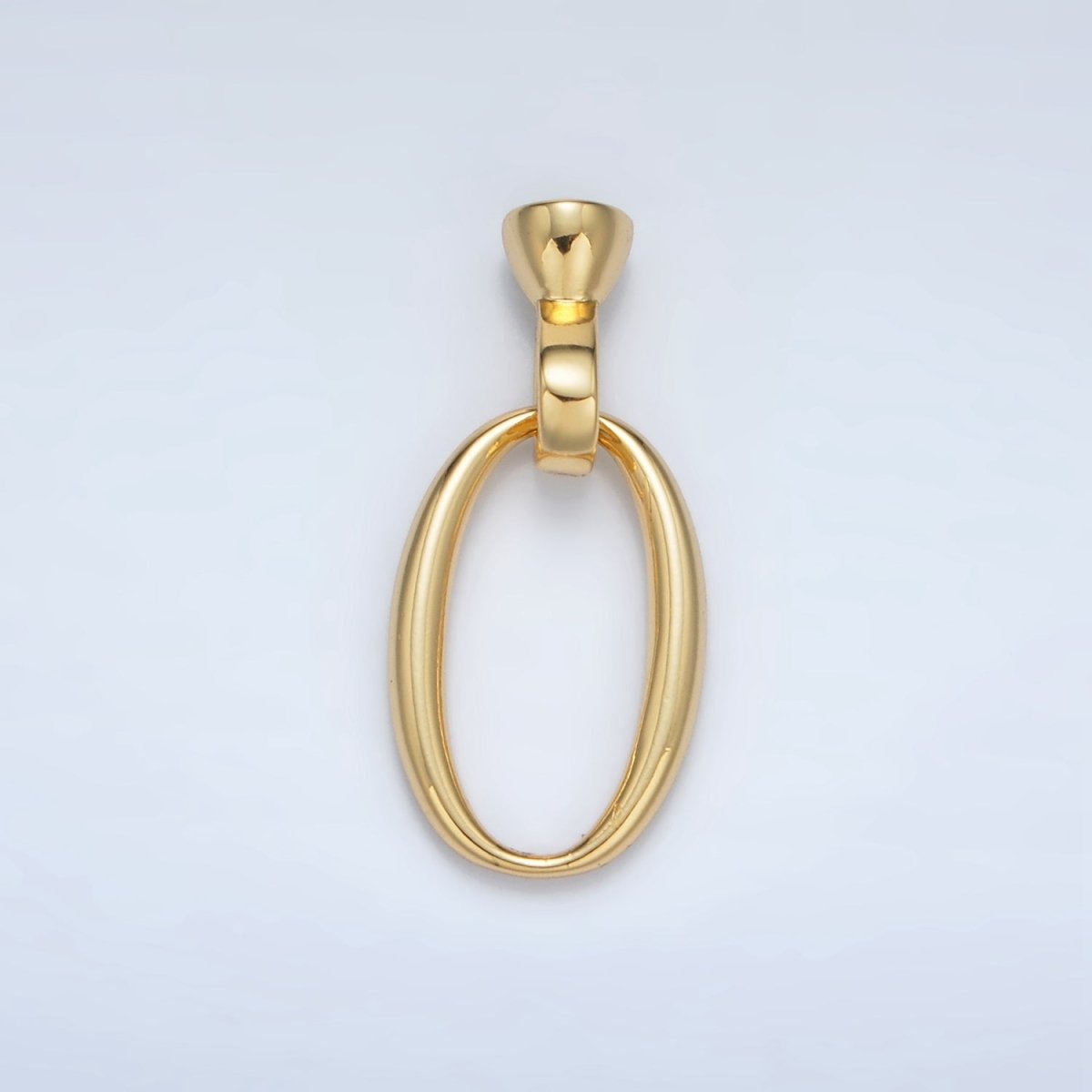 24K Gold Filled Oval Snap Latch Closure Findings Set | Z862