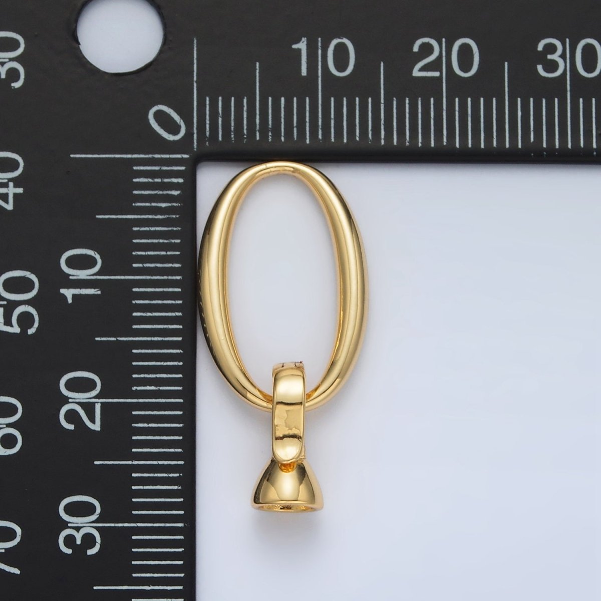 24K Gold Filled Oval Snap Latch Closure Findings Set | Z862
