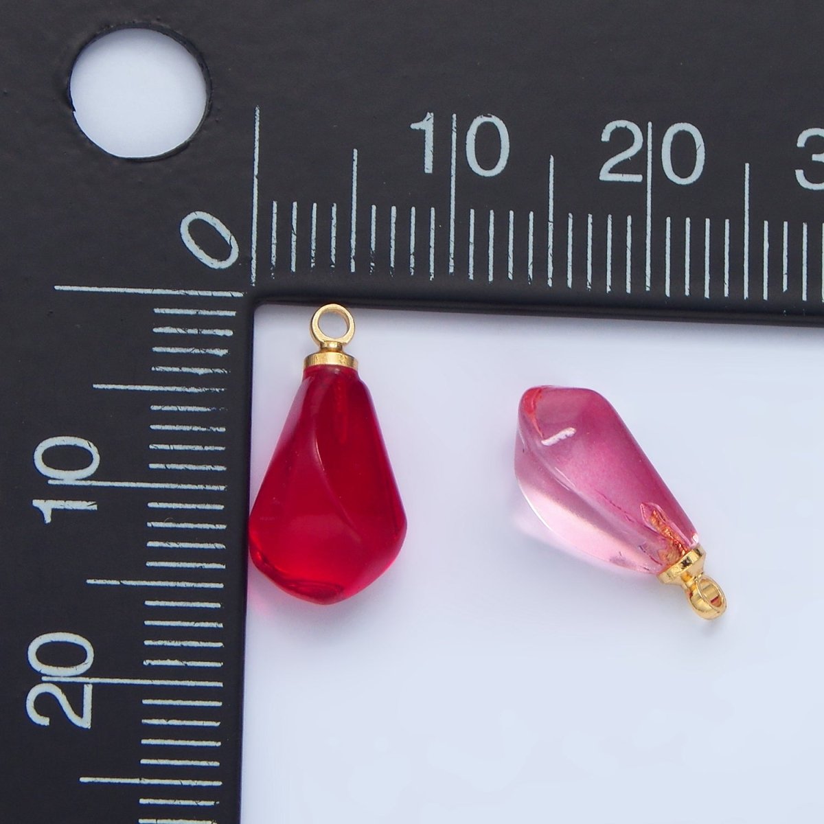 24K Gold Filled Pink Pomegranate Charm | X906
