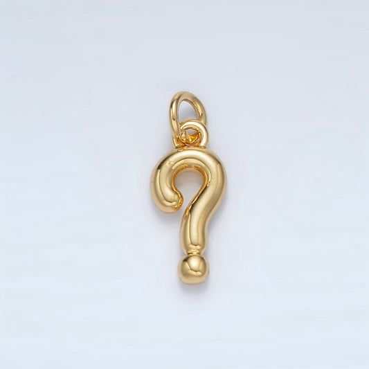 24K Gold Filled "?" Question Mark Minimalist Charm | AC168