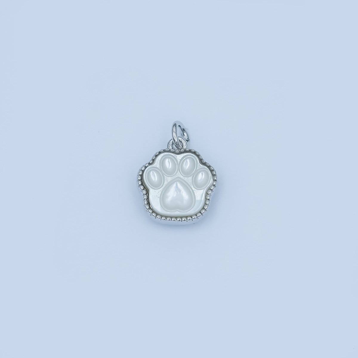 24K Gold Filled Shell Pearl, Abalone Paw Print Mini Charm | M111 M112 AC729