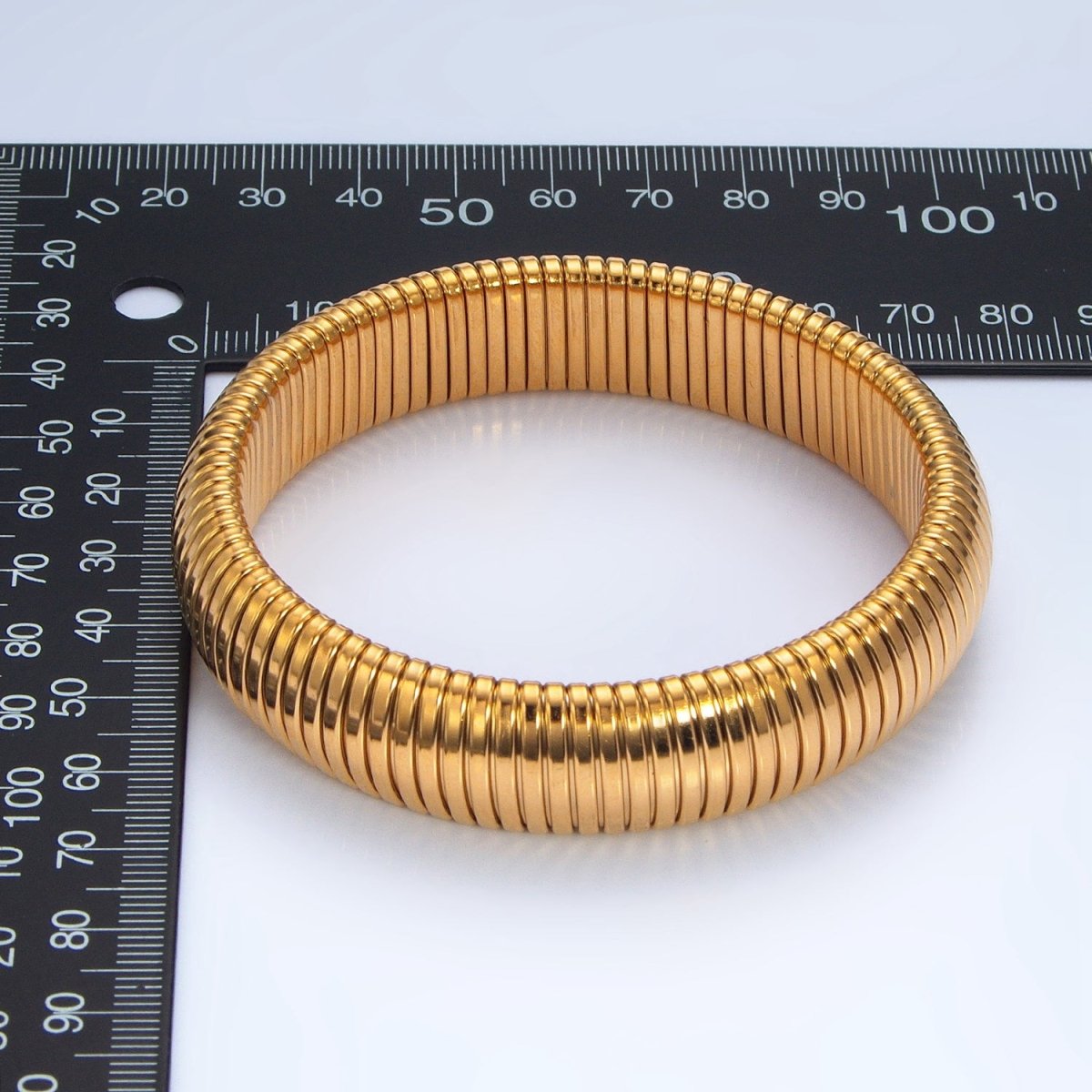 Stainless Steel Adjustable Stretch Snake Bangle Bracelet | WA-2589