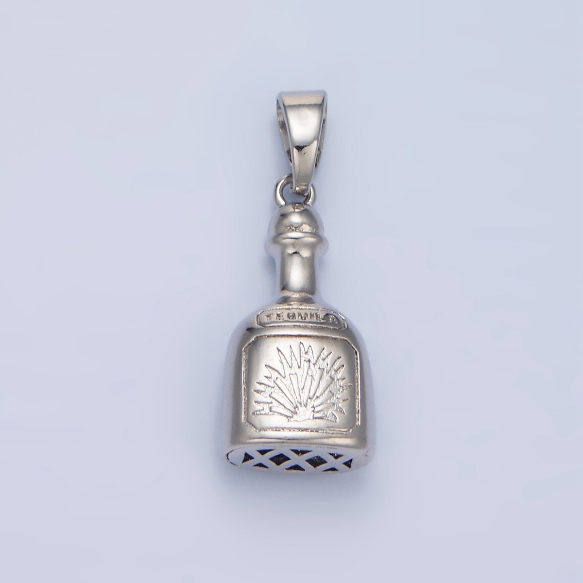 24K Gold Filled Tequila Bottle Drink Pendant in Gold & Silver | I858