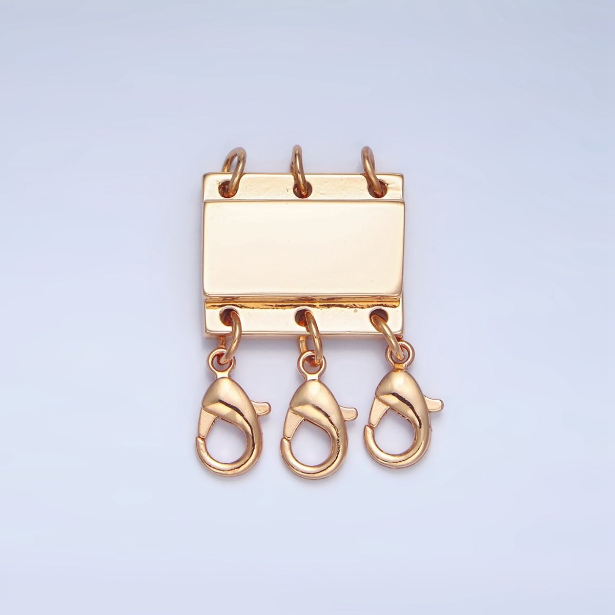 24K Gold Filled Triple Magnetic Necklace Detangler Lobster Clasps Closure Findings in Gold & Silver | Z880