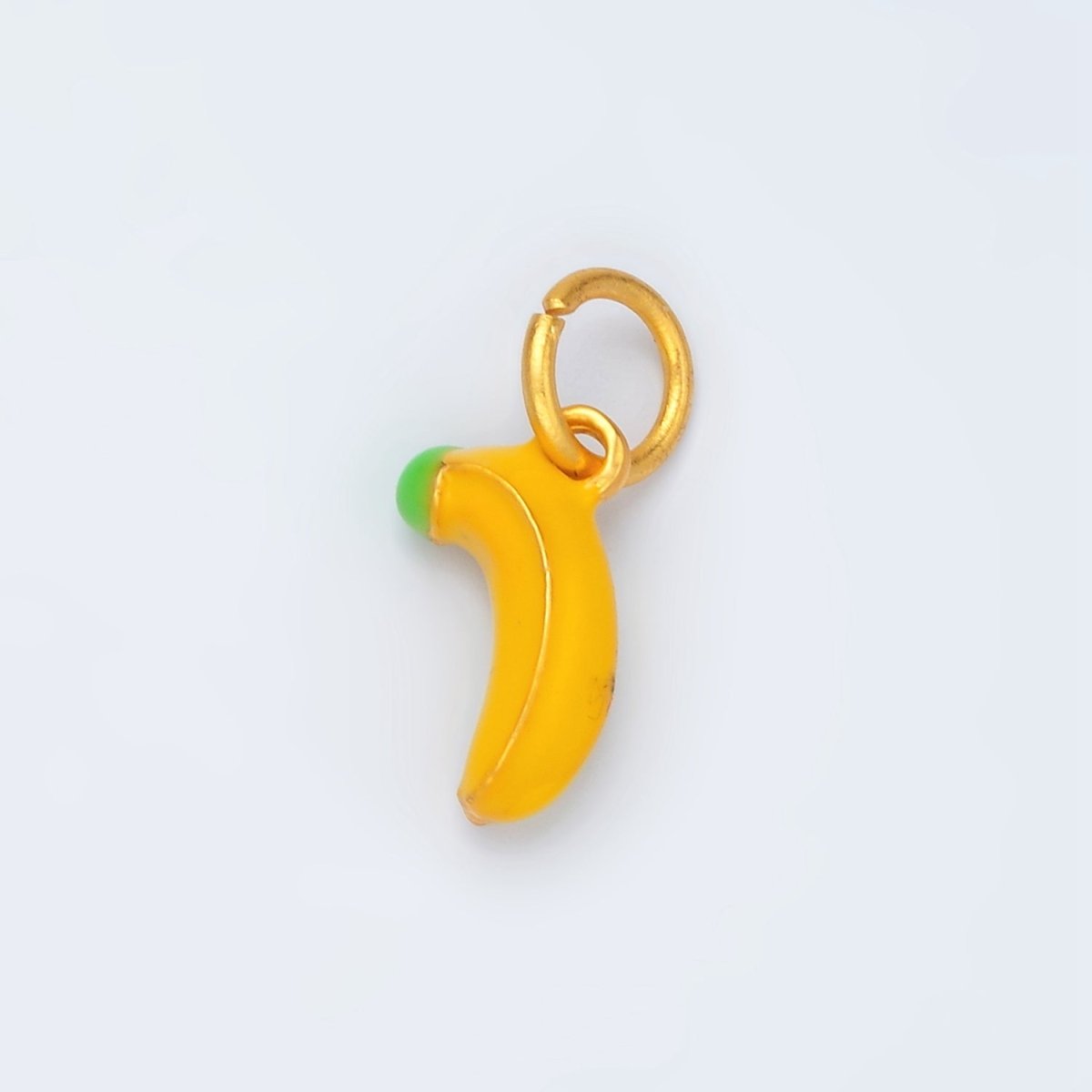24K Gold Filled Yellow Ripe Banana Fruit Charm | AG916
