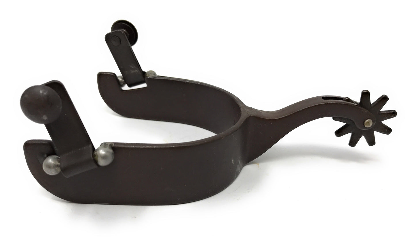 AJ Tack Men's Cutout Stars Antique Brown Show Spurs