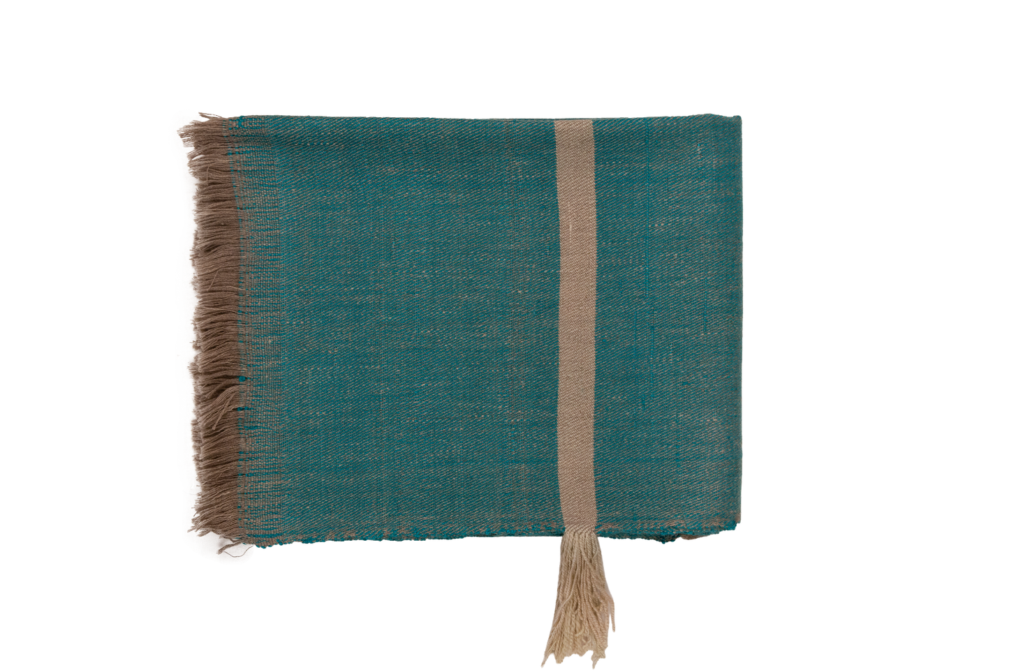 Handwoven Pashmina and Merino Wool Throw 46" × 75"