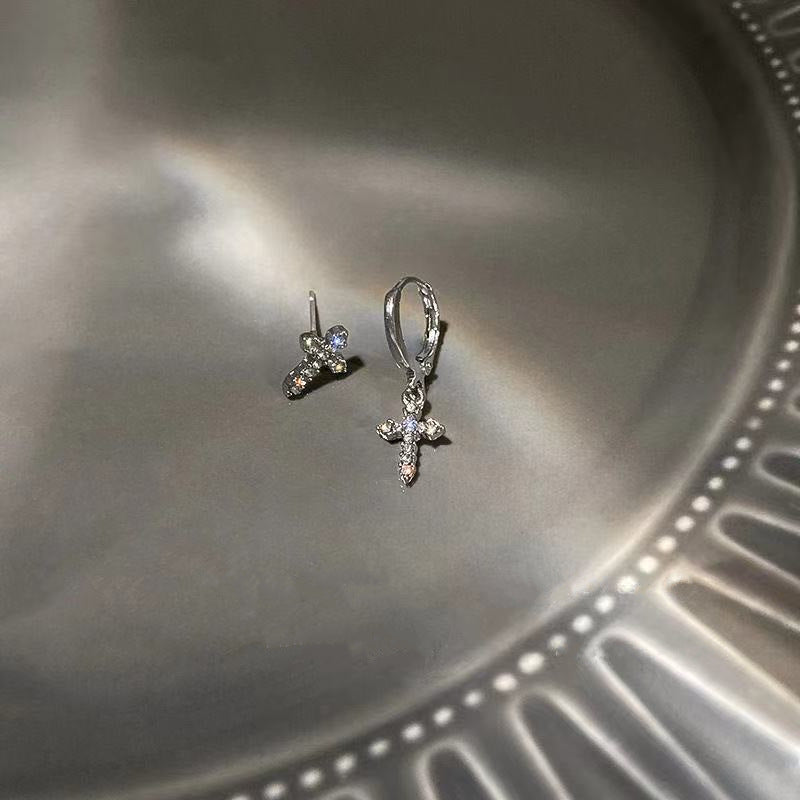 Asymmetric Cross Stud Earrings - 2022 Punk Style Fashion